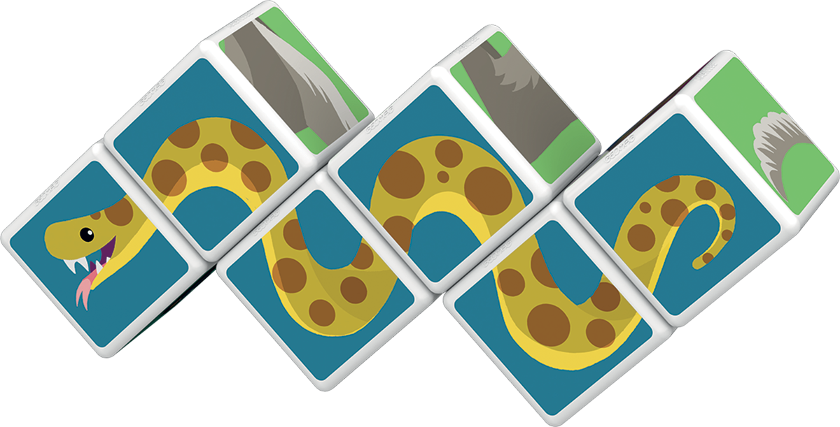 Geomag Magicube Jungla Imprimata Carduri  6 Piese Geomag145