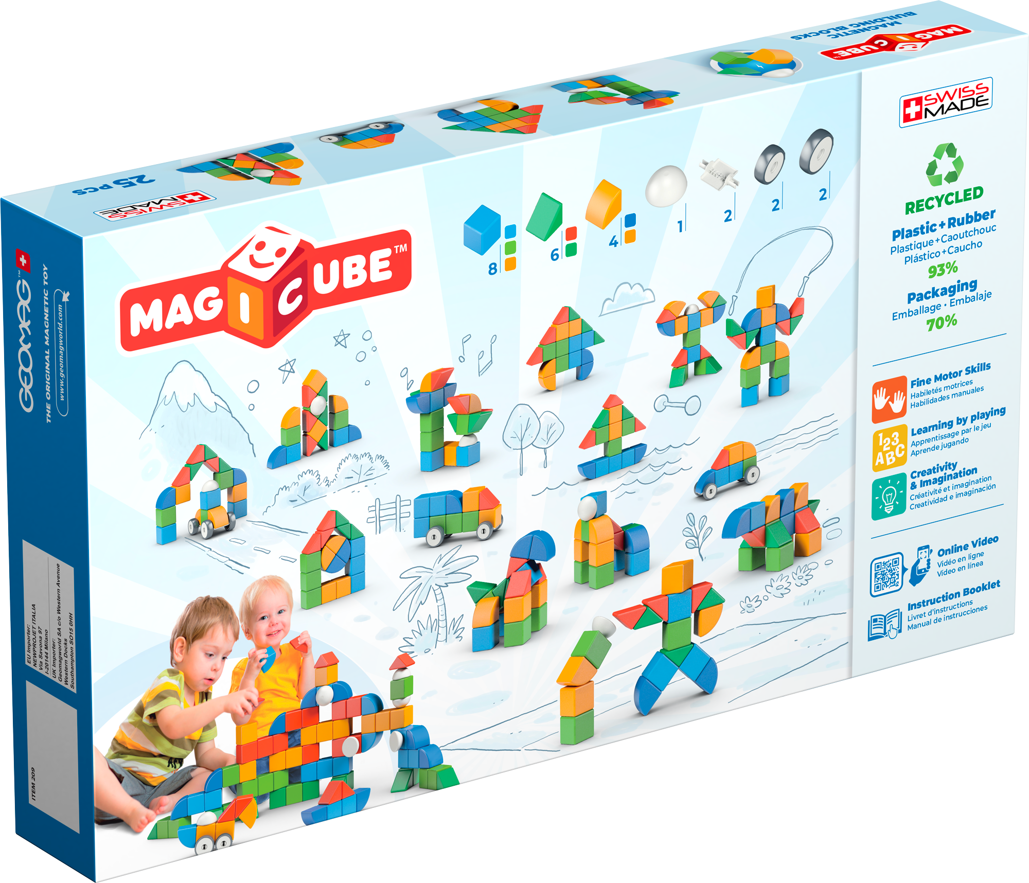 Geomag Magicube Little World  25 Piese Geomag209