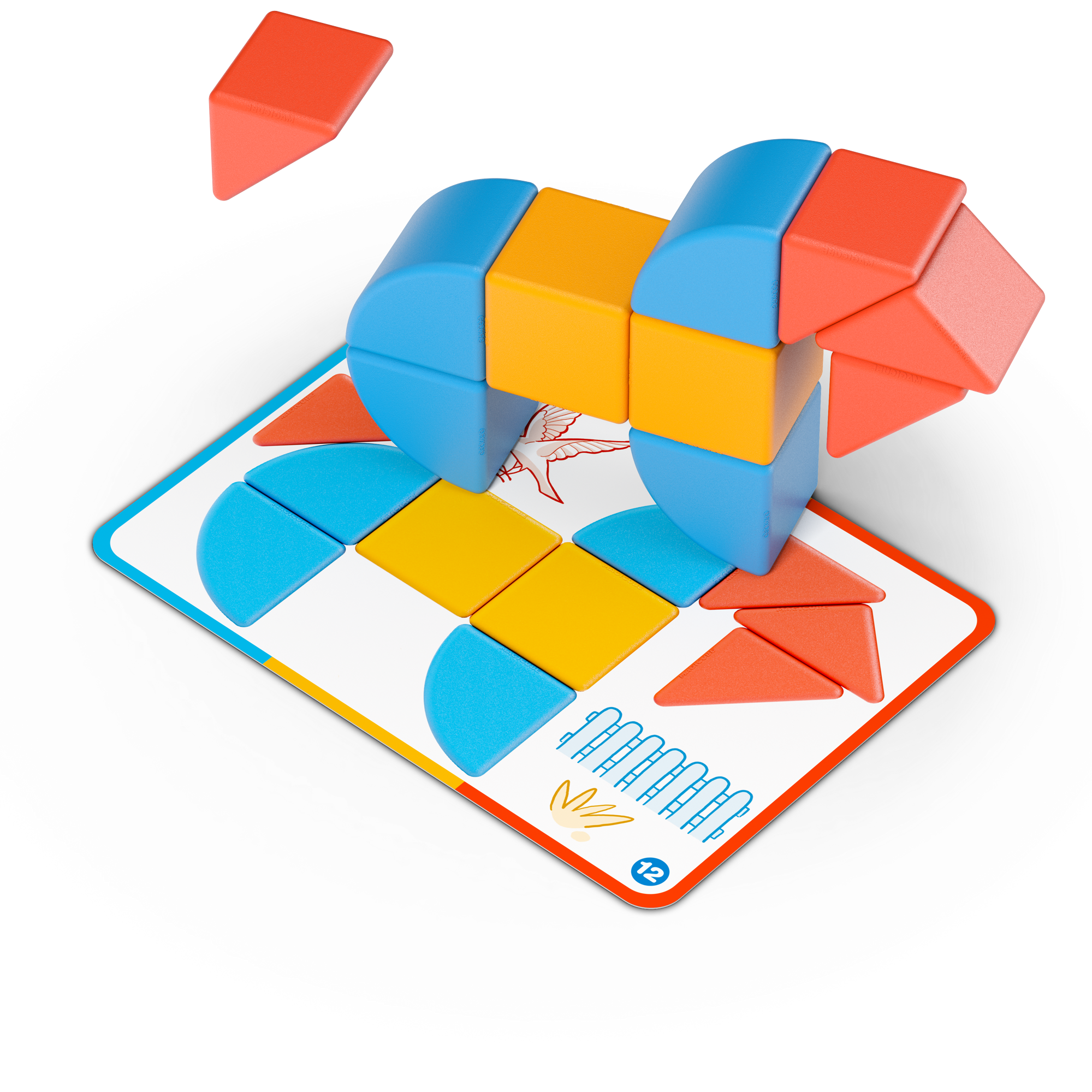 Geomag Magicube Blocuri Carduri 16 Piese Geomag307