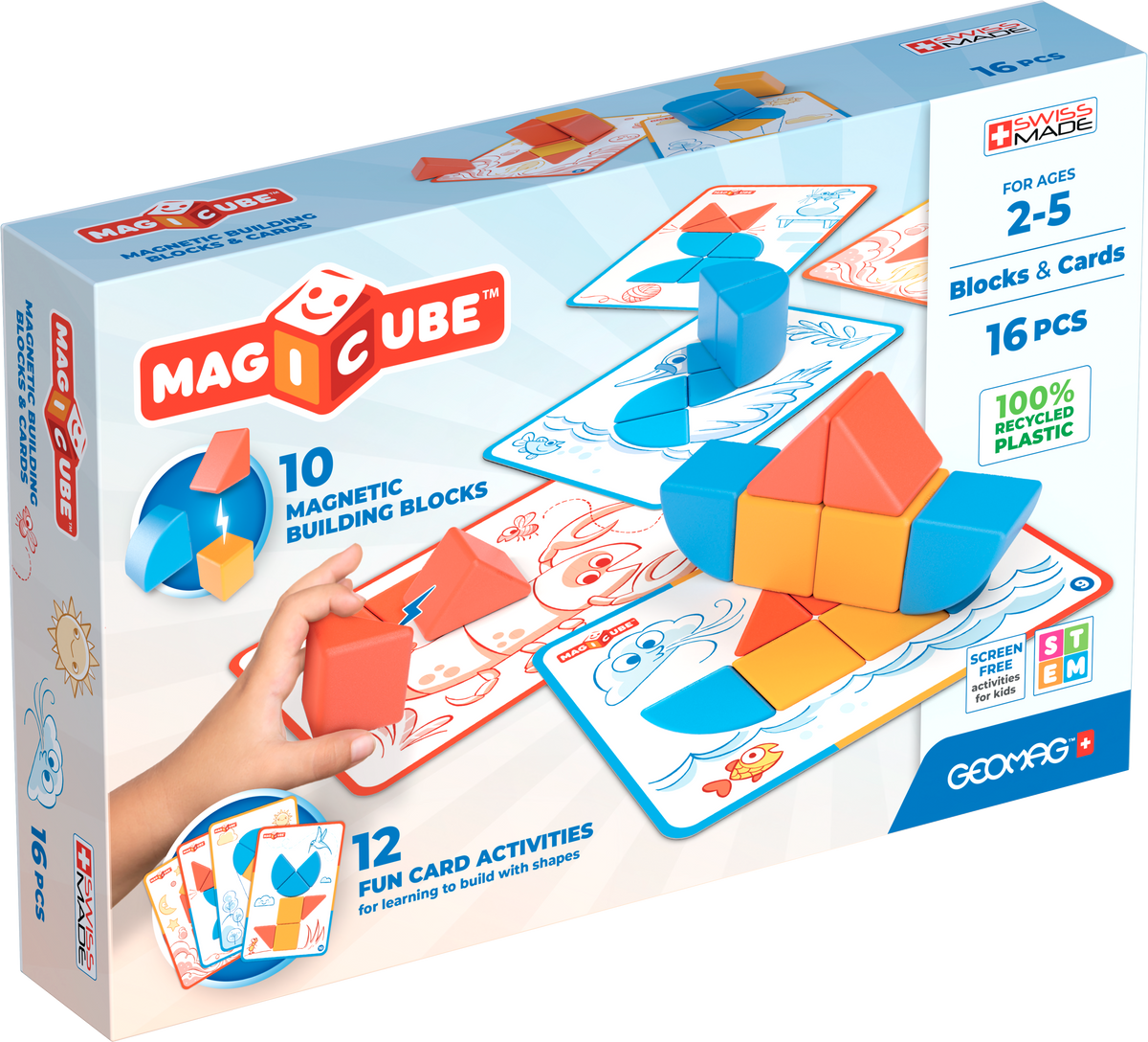 Geomag Magicube Blocuri Carduri 16 Piese Geomag307