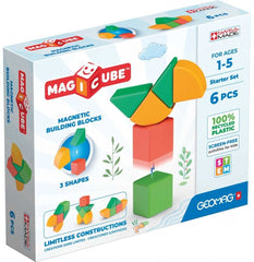 Set de constructie magnetic, Magicube Animale, 6 piese, Geomag, 207