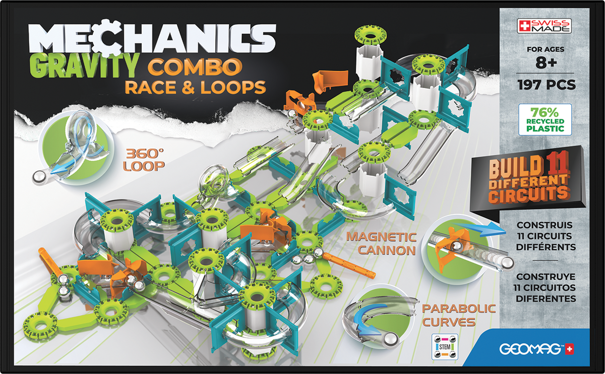 Geomag Mechanics Gravity Cursa & Loop  197 Piese Geomag759