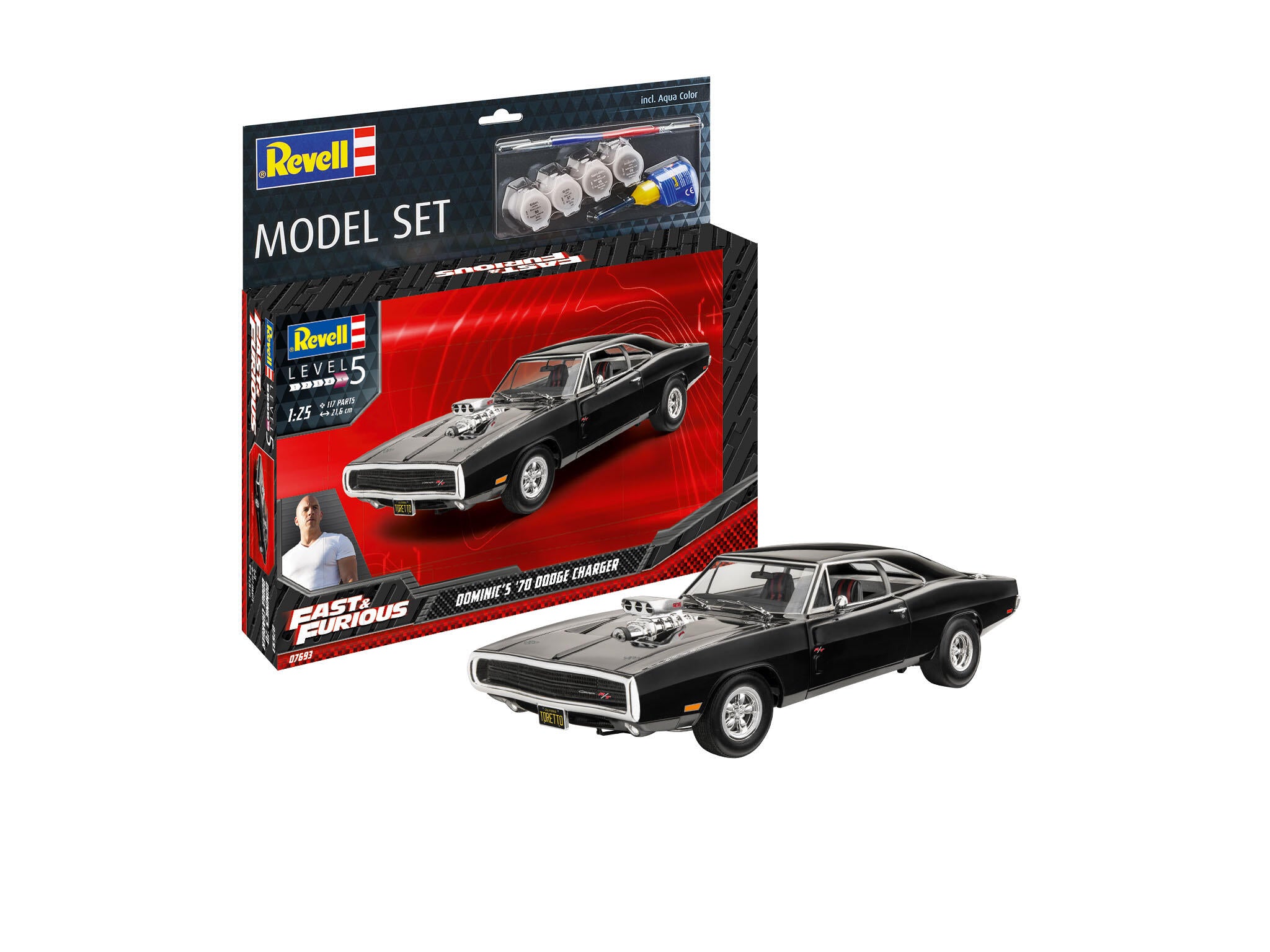 Revell Kit Set F&F Dominic 1970 Dodge Scara 1:25 Rev67693