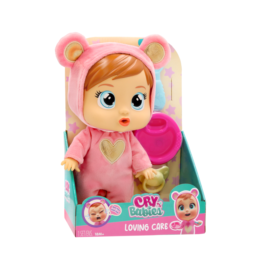 Cry Babies Loving Care – Păpușă bebeluș cu accesorii Nina 929555