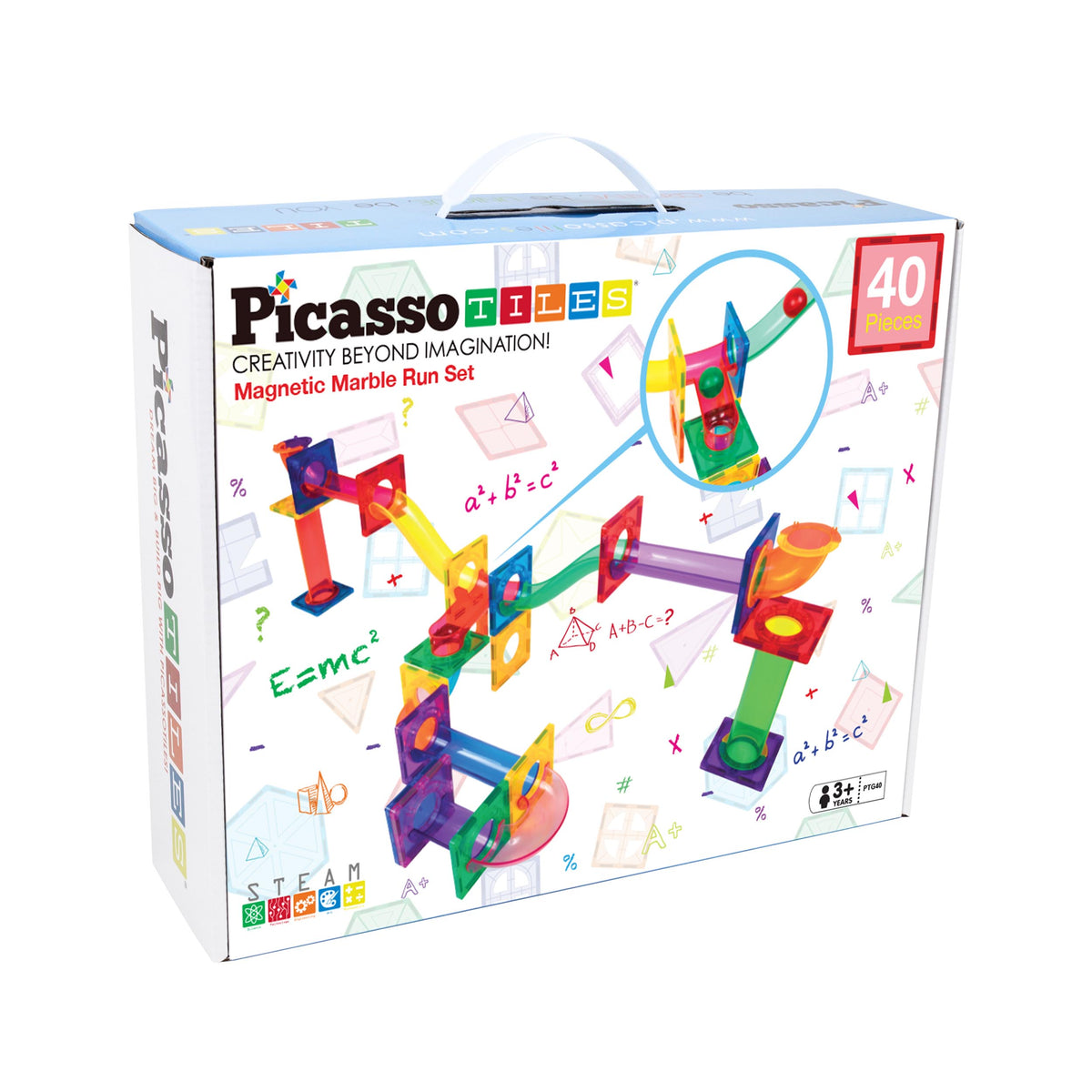 Picasso Tiles Set Magnetic 40 Buc Labirint PICPTG40 023379