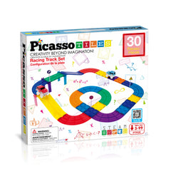 Picasso Tiles Set Magnetic 30 Buc Pista De Curse Cuburi Constructii PICPTR3030 022211