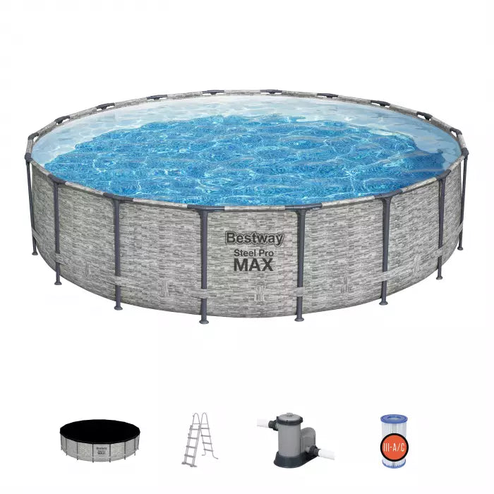 Piscina rotunda Bestway Steel Pro Max, 548 x 122 cm, BW5618Y