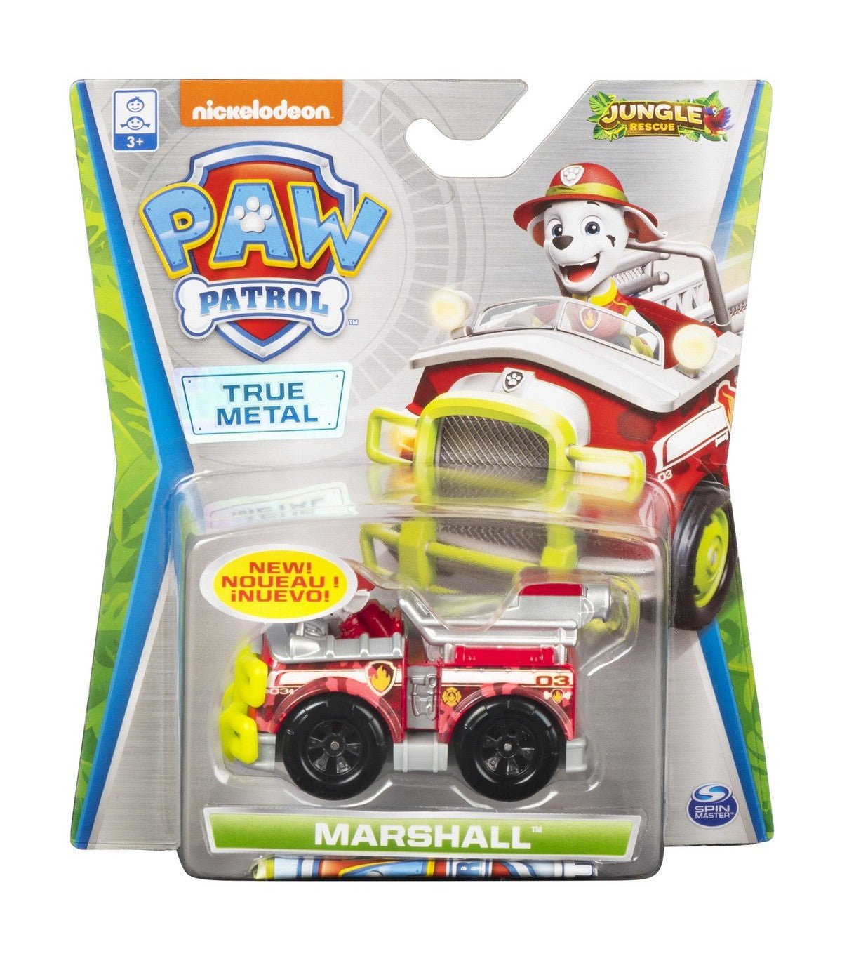 Masinuta cu figurina Paw Patrol True Metal, Marshall SPM6053257-20121337