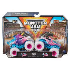 Set 2 masinute Monster Jam scara 1/16, Sparkle Smash vs Sparkle Smash, SPM6064128-20144320