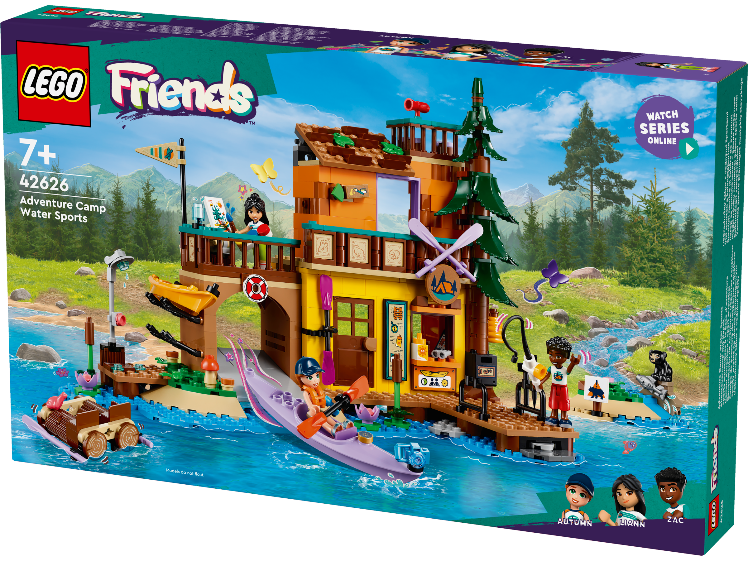 LEGO® Friends - Sporturi nautice in tabara de aventuri 42626, 628 piese