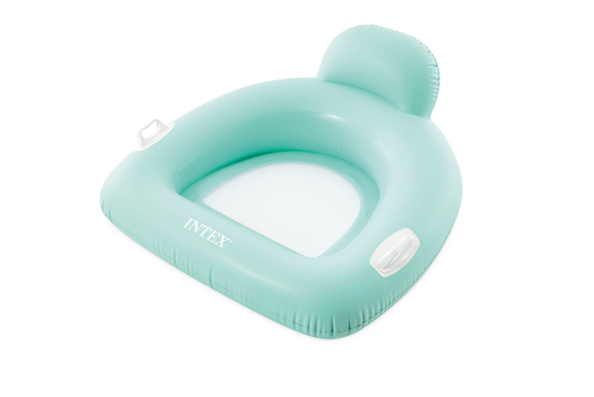 Fotoliu Intex gonflabil cu baza de plasa, tetiera si manere, turcoaz, IX56801EUTURCOAZ