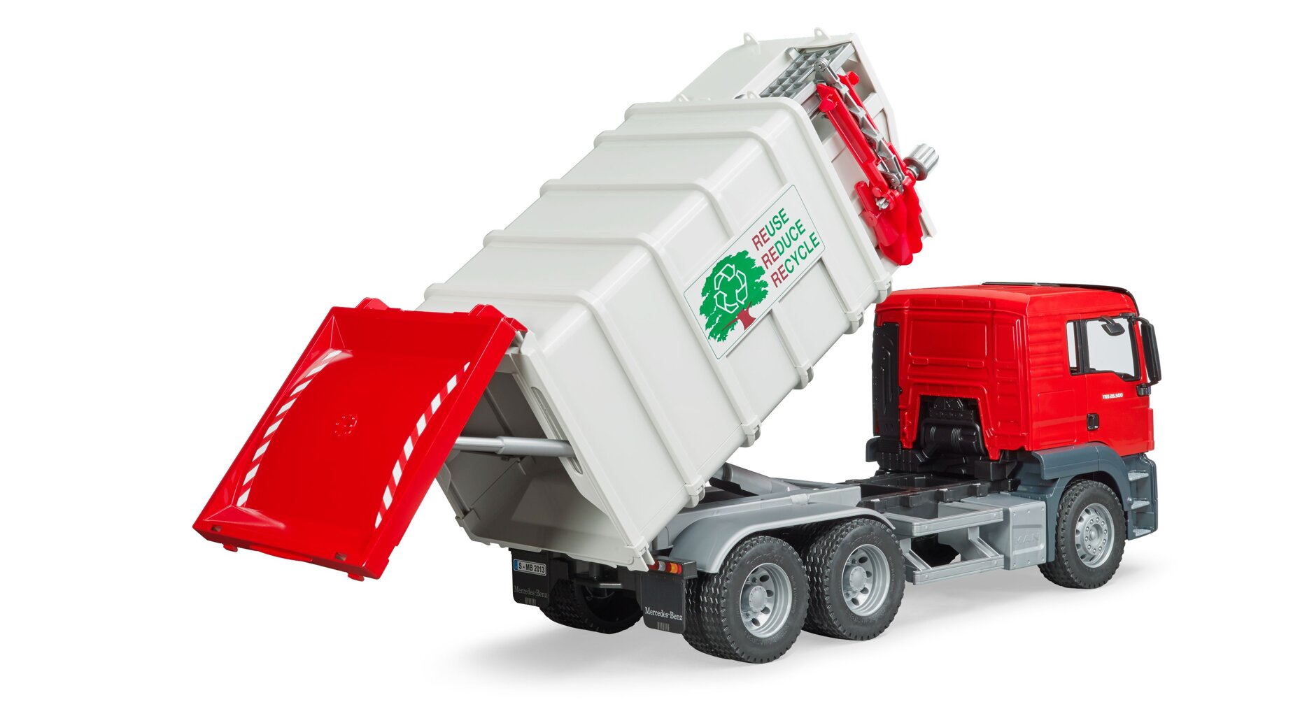 Camion de gunoi Bruder Man TGS, cu incarcare laterala 03761