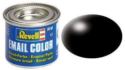 Vopsea Email Satinat Negru(Ral 9005) 14Ml –  Revell Rev32302