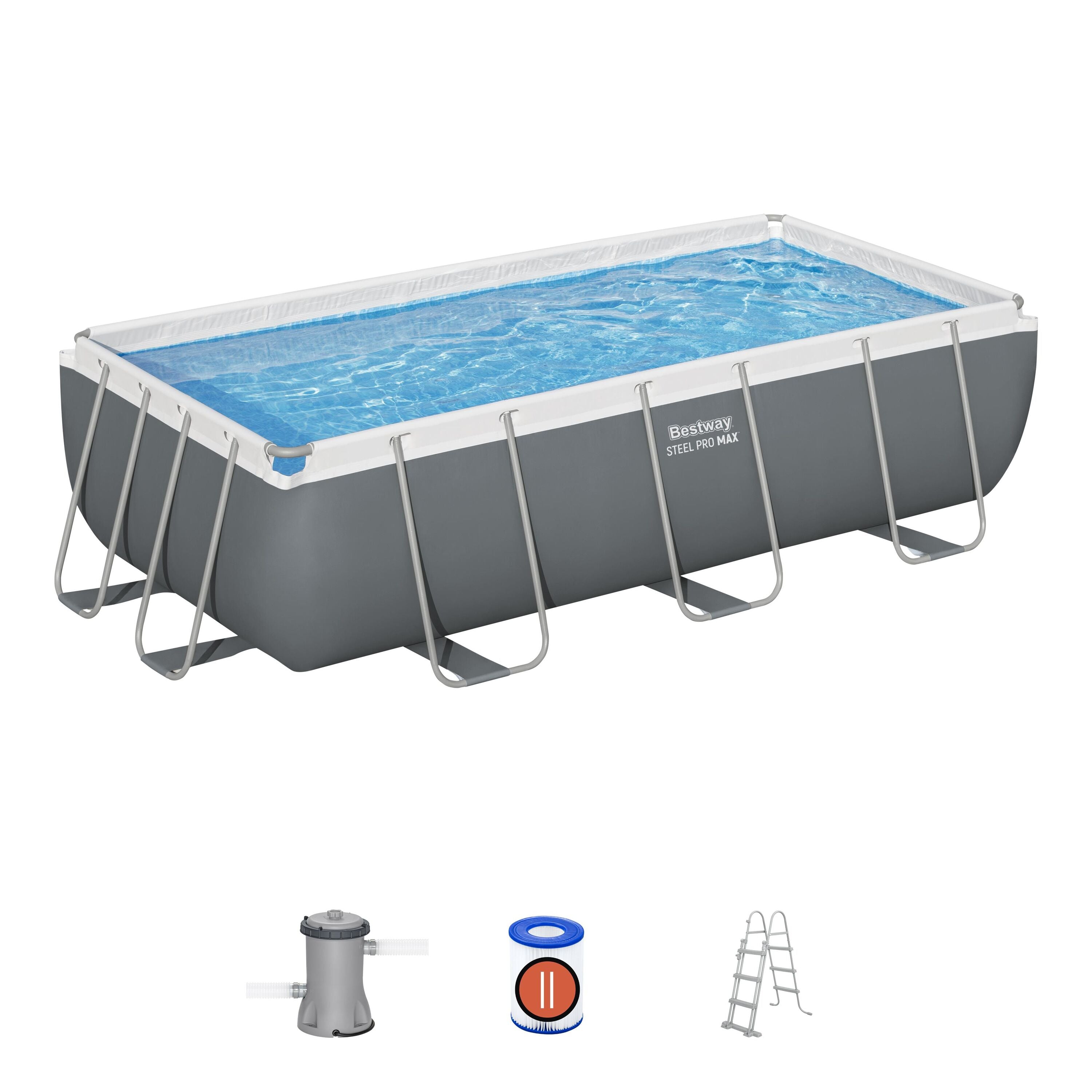 Piscina cu cadru metalic Steel Pro Max 404x201x100 cm, BW 56441