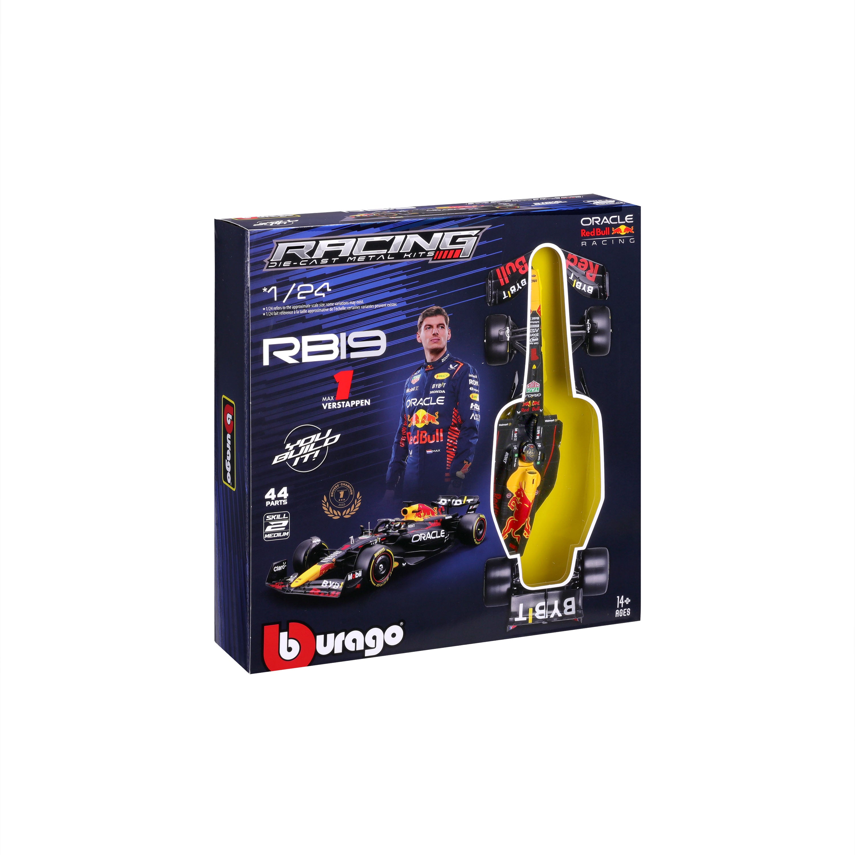 bb28501 1:24 formula 1 model kit - oracle red bull racing rb19 max verstappen