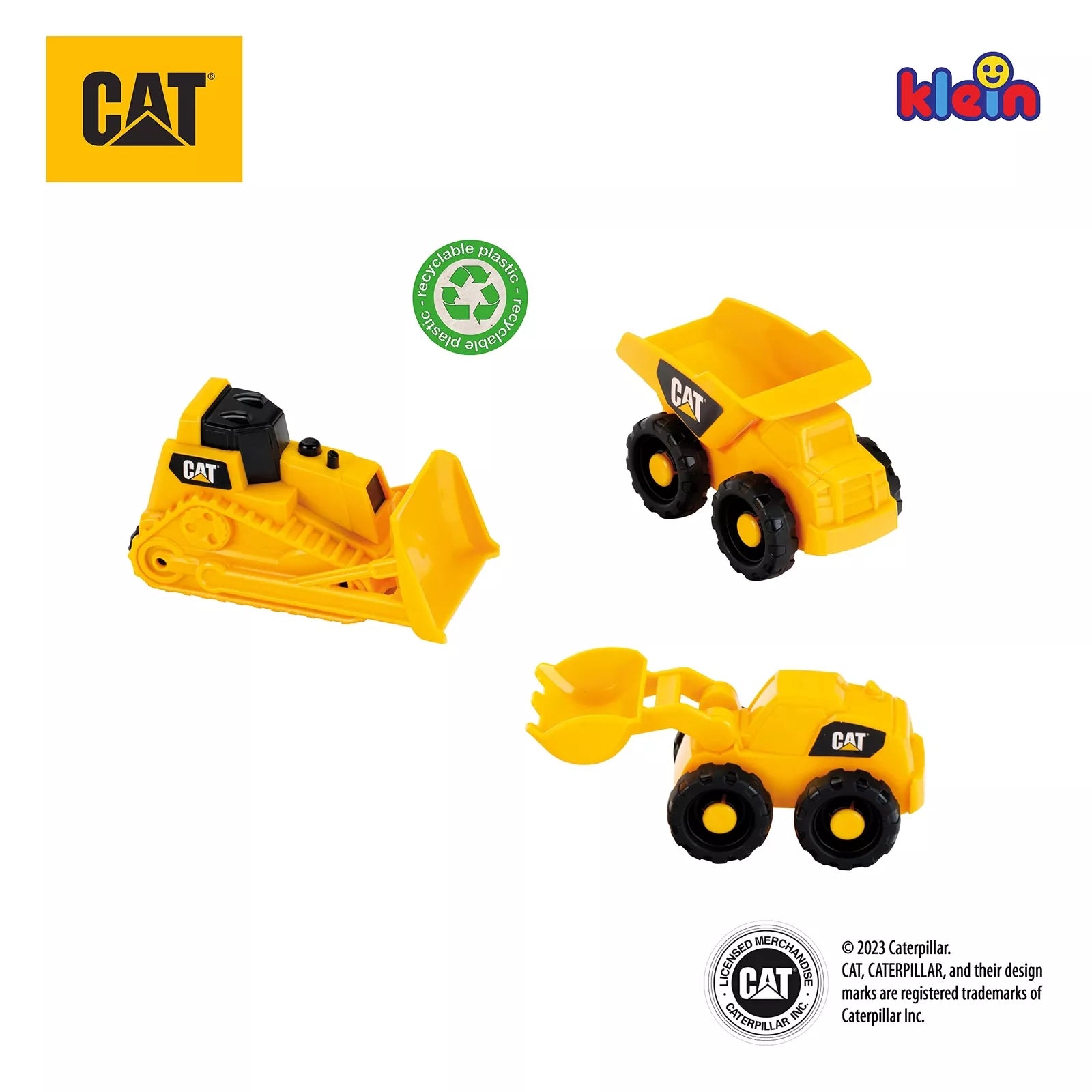 Set 3 utilaje auto constructii CAT - jucarie