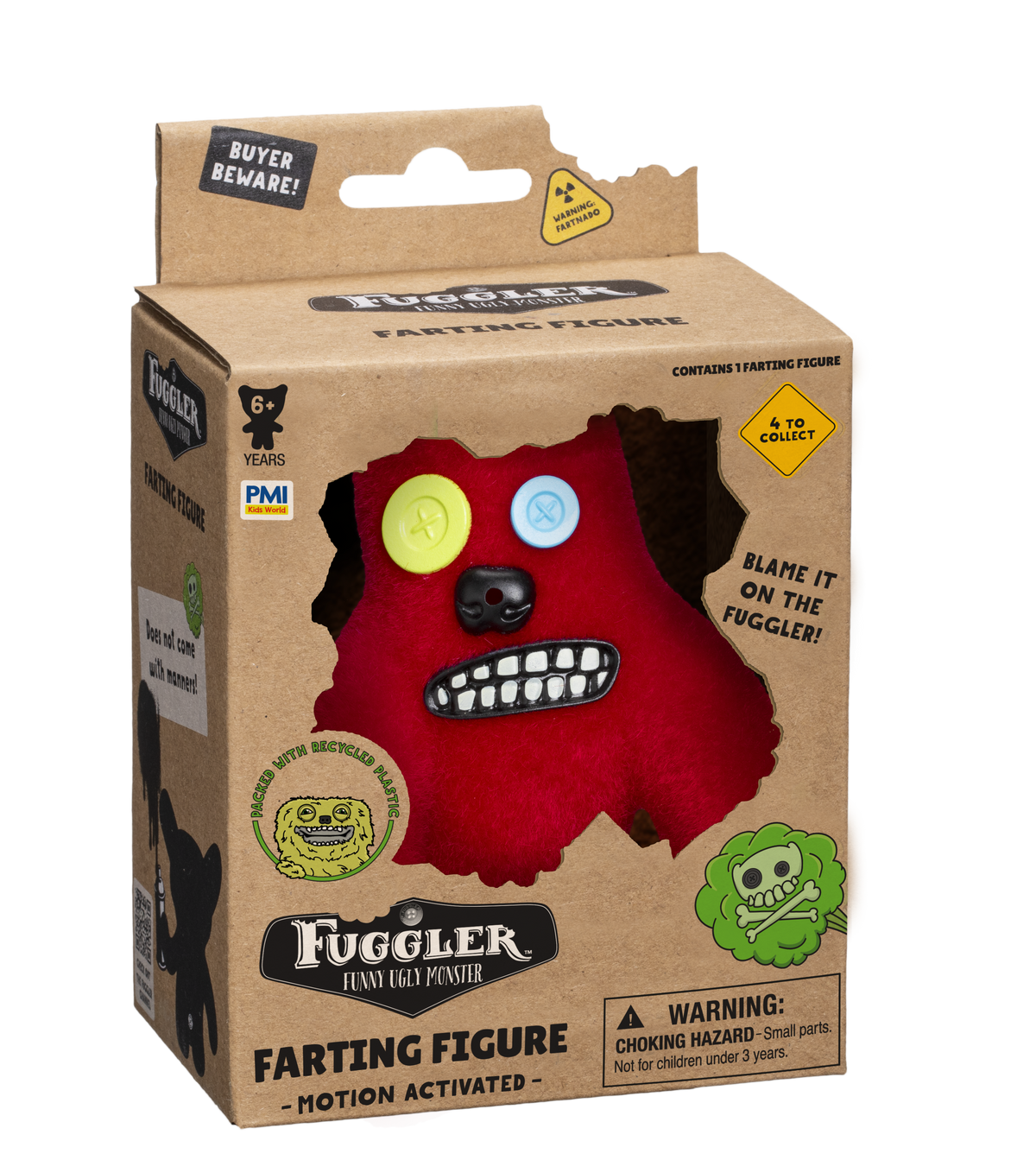 Fuggler Figurina Colectibila 9 Cm 1 Buc In Cutie Transparenta Sasquoosh Rosu PMIFG3000SR