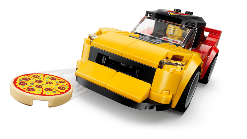 Set de constructie LEGO® City Experienta livrarii de pizza cu vehicule 60496, Jucarii pentru Copii de 6+ ani, Jucarii pentru Baieti si Fete, Idee de Cadou pentru Copii