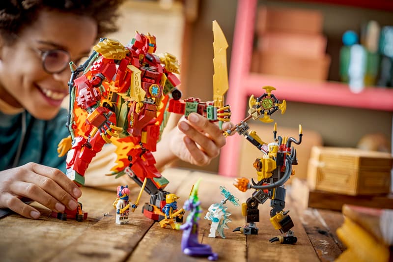 LEGO® NINJAGO® - Robotul dragon transformator al lui Wyldfyre 71868, 821 piese