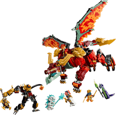 LEGO® NINJAGO® - Robotul dragon transformator al lui Wyldfyre 71868, 821 piese