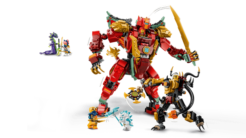 LEGO® NINJAGO® - Robotul dragon transformator al lui Wyldfyre 71868, 821 piese