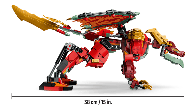 LEGO® NINJAGO® - Robotul dragon transformator al lui Wyldfyre 71868, 821 piese