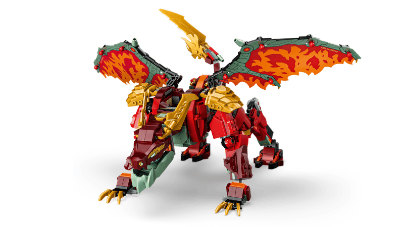 LEGO® NINJAGO® - Robotul dragon transformator al lui Wyldfyre 71868, 821 piese
