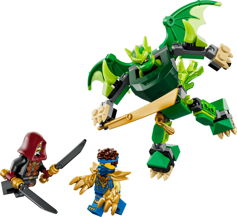 LEGO® NINJAGO® - Pachet de lupta cu robotul dragon al lui Lloyd 71862, 81 piese
