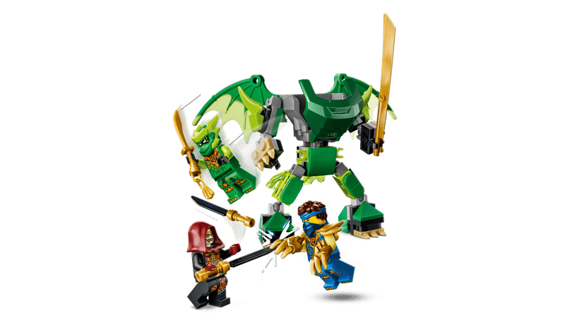 LEGO® NINJAGO® - Pachet de lupta cu robotul dragon al lui Lloyd 71862, 81 piese