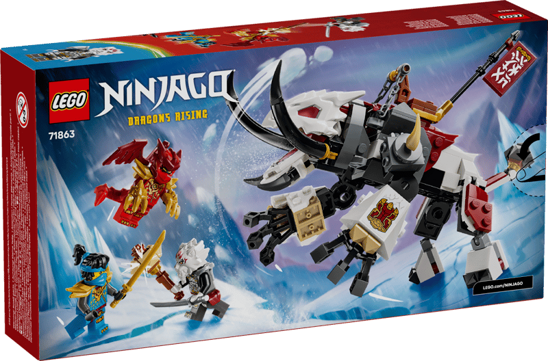LEGO® NINJAGO® - Zilvar si monstrul dragon Grimtak 71863, 232 piese