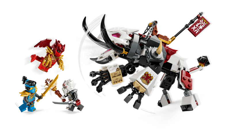 LEGO® NINJAGO® - Zilvar si monstrul dragon Grimtak 71863, 232 piese