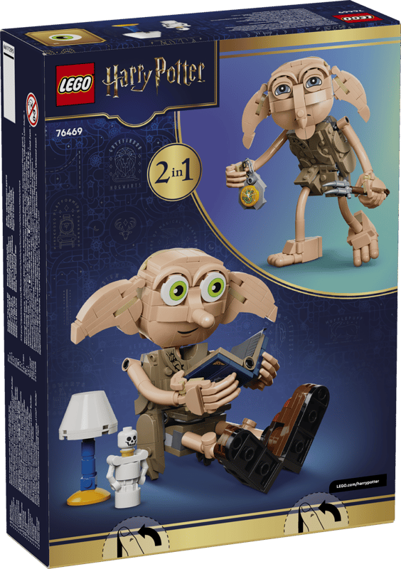 Set de constructie LEGO® Harry Potter™ Dobby™, spiridusul liber 76469, Jucarii pentru Copii, Jucarii pentru Baieti si Fete, Idee de Cadou pentru Copii, 379 piese