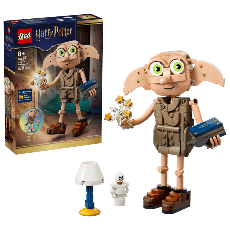 Set de constructie LEGO® Harry Potter™ Dobby™, spiridusul liber 76469, Jucarii pentru Copii, Jucarii pentru Baieti si Fete, Idee de Cadou pentru Copii, 379 piese