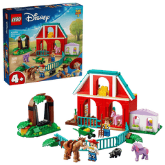 Set de constructie LEGO® Disney si Pixar - Povestea jucariilor 5 Ferma de cai a lui Blaze 43304, Jucarii pentru Copii, Jucarii pentru Baieti si Fete, Idee de Cadou pentru Copii, 209 piese