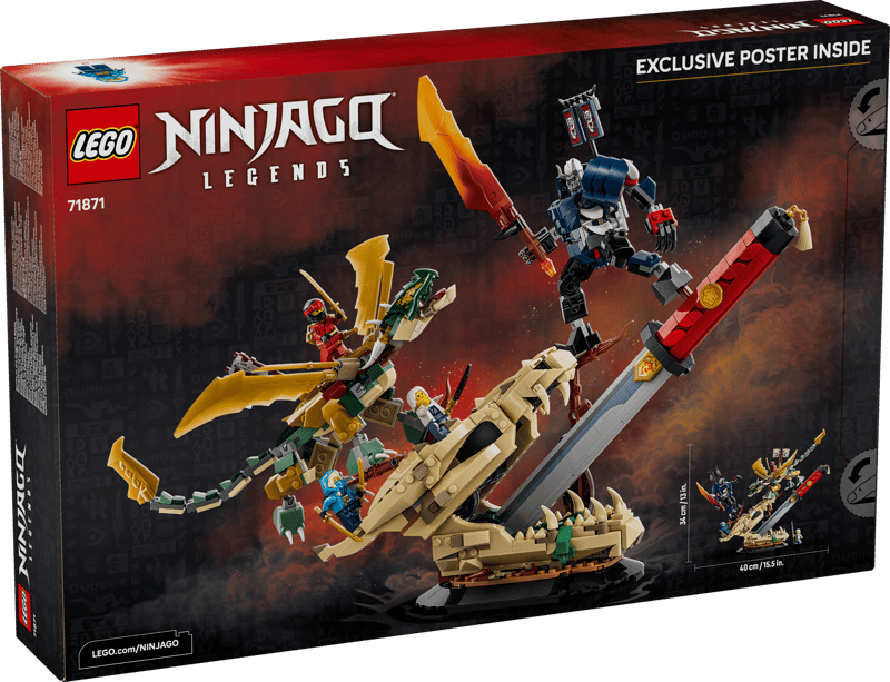 LEGO® NINJAGO® - Batalia de la Sabia Dragonului 71871, 1016 piese