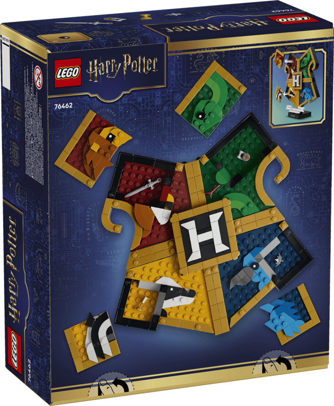 Set de constructie LEGO® Harry Potter™ Blazonul caselor de la Hogwarts™ 76462, Jucarii pentru Copii, Jucarii pentru Baieti si Fete, Idee de Cadou pentru Copii, 545 piese