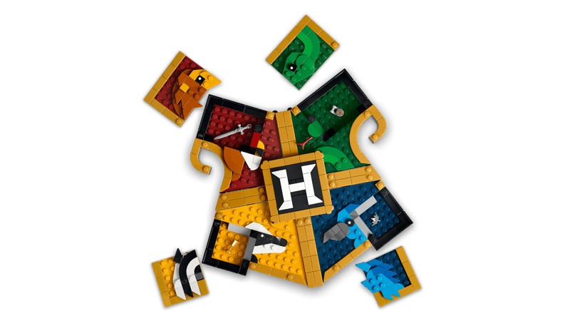 Set de constructie LEGO® Harry Potter™ Blazonul caselor de la Hogwarts™ 76462, Jucarii pentru Copii, Jucarii pentru Baieti si Fete, Idee de Cadou pentru Copii, 545 piese