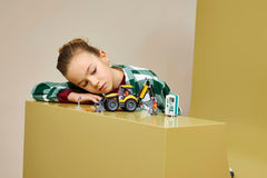 Set de constructie LEGO® City Buldoexcavator galben 60480, Jucarii pentru Copii, Jucarii pentru Baieti si Fete, Idee de Cadou pentru Copii