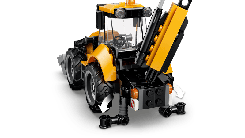 Set de constructie LEGO® City Buldoexcavator galben 60480, Jucarii pentru Copii, Jucarii pentru Baieti si Fete, Idee de Cadou pentru Copii