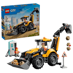 Set de constructie LEGO® City Buldoexcavator galben 60480, Jucarii pentru Copii, Jucarii pentru Baieti si Fete, Idee de Cadou pentru Copii