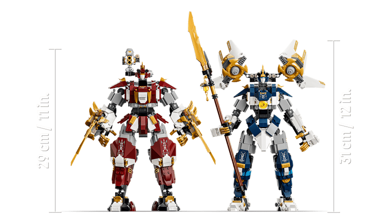 LEGO® NINJAGO® - Robotii Titan gemeni 71870, 1707 piese
