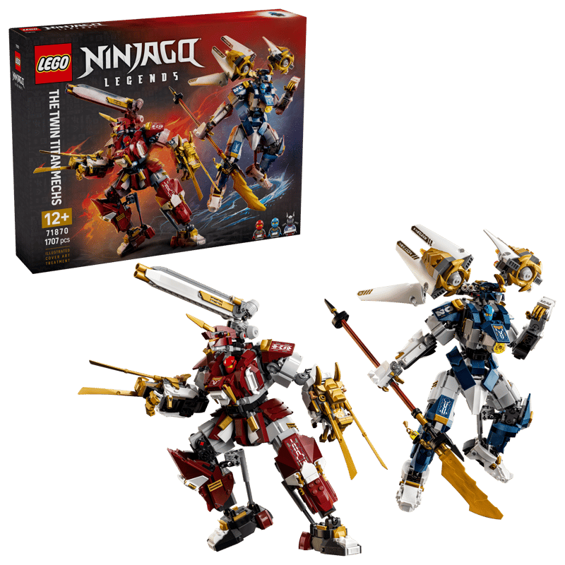 LEGO® NINJAGO® - Robotii Titan gemeni 71870, 1707 piese