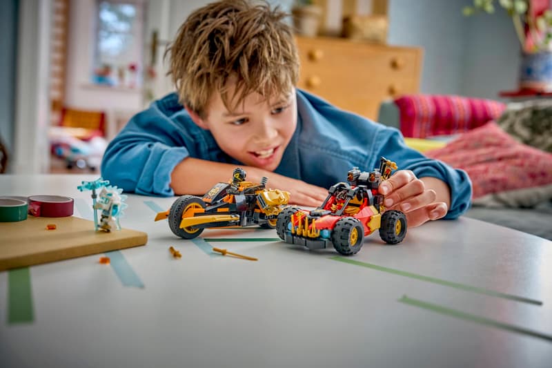 LEGO® NINJAGO® - Vehiculele transformabile ale lui Kai si Cole 71864, 394 piese