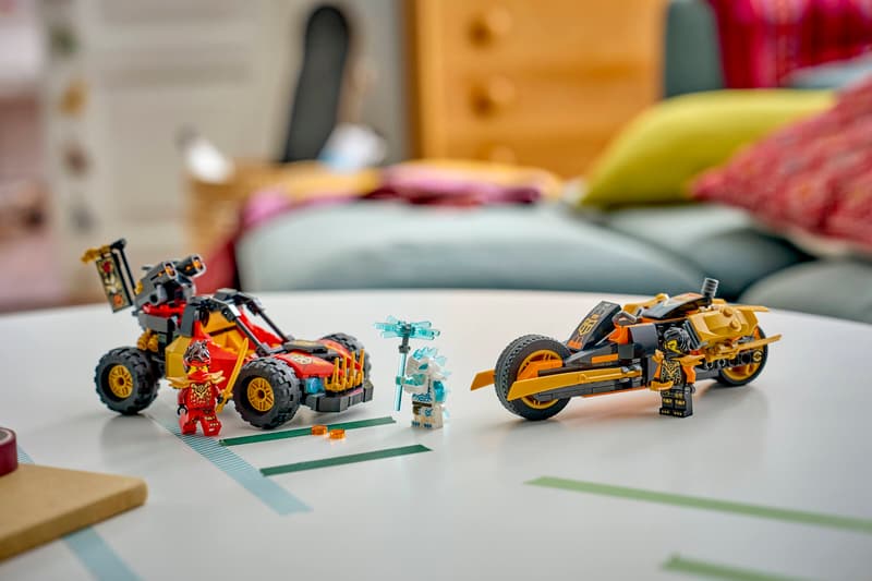 LEGO® NINJAGO® - Vehiculele transformabile ale lui Kai si Cole 71864, 394 piese
