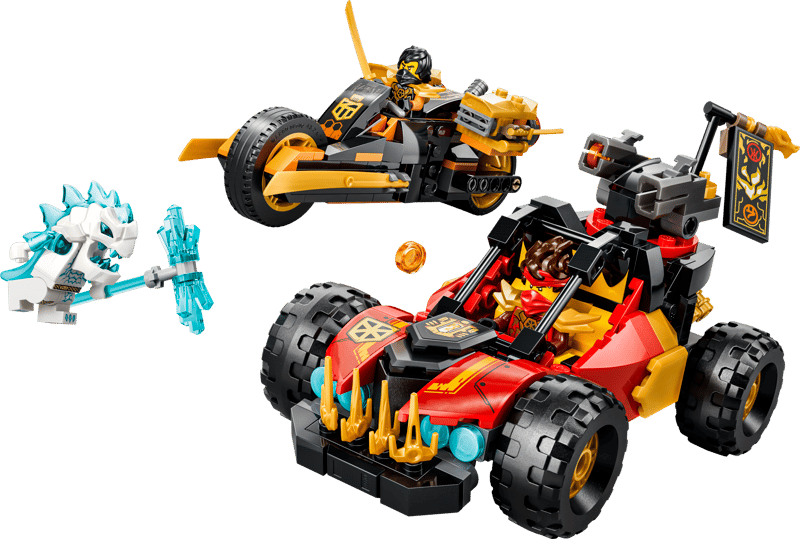 LEGO® NINJAGO® - Vehiculele transformabile ale lui Kai si Cole 71864, 394 piese