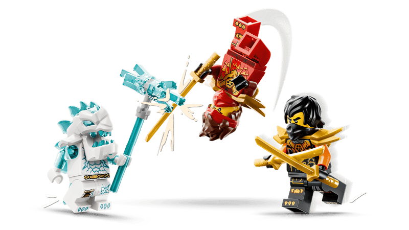 LEGO® NINJAGO® - Vehiculele transformabile ale lui Kai si Cole 71864, 394 piese