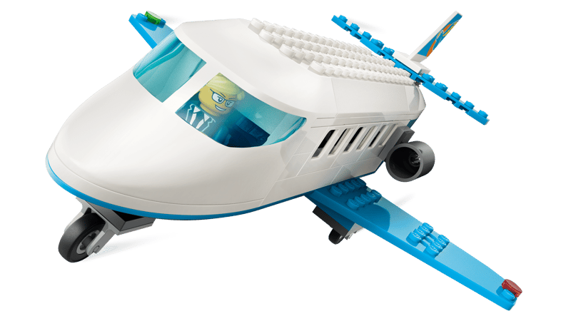 Set de constructie LEGO® City Avion cu reactie pentru pasageri 60492, Jucarii pentru Copii de 4+ ani, Jucarii pentru Baieti si Fete, Avion de Jucarie, Idee de Cadou pentru Copii