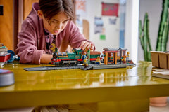 Set de constructie LEGO® City Tren cu aburi vintage 60511, Jucarii pentru Copii de 7+ ani, Jucarii pentru Baieti si Fete, Tren de Jucarie, Idee de Cadou pentru Copii