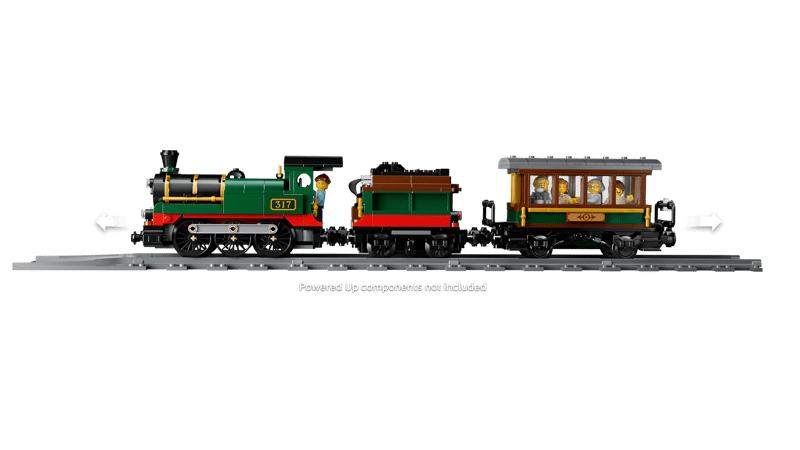 Set de constructie LEGO® City Tren cu aburi vintage 60511, Jucarii pentru Copii de 7+ ani, Jucarii pentru Baieti si Fete, Tren de Jucarie, Idee de Cadou pentru Copii