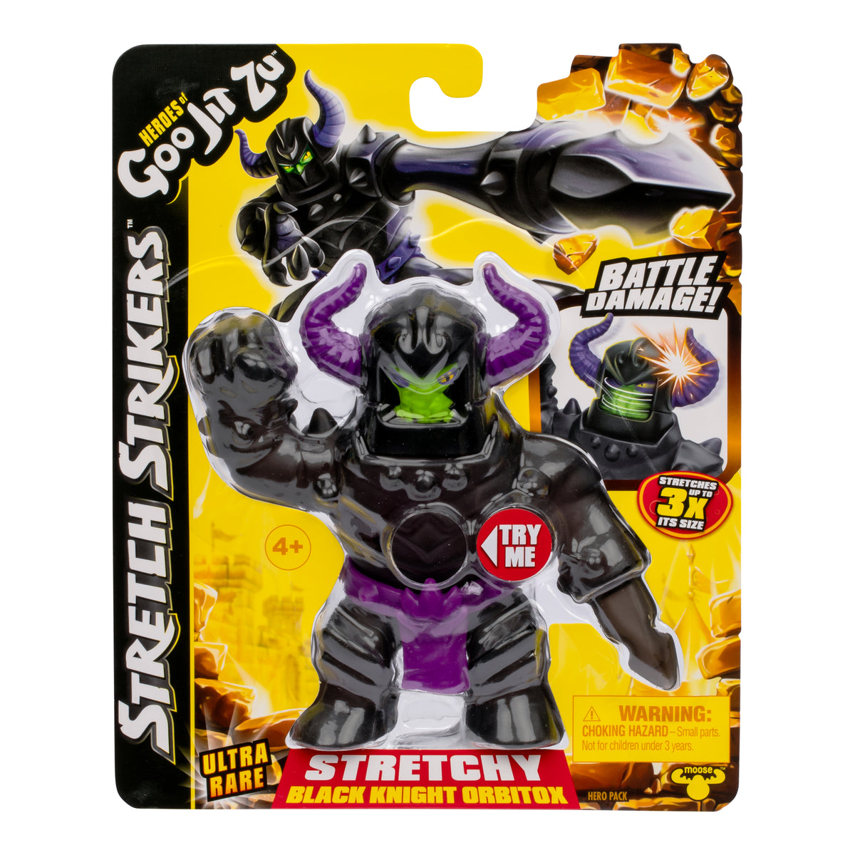 Figurina Goo Jit Zu Stretch Strikers Pachet Erou Black Knight GOJ42779-42783